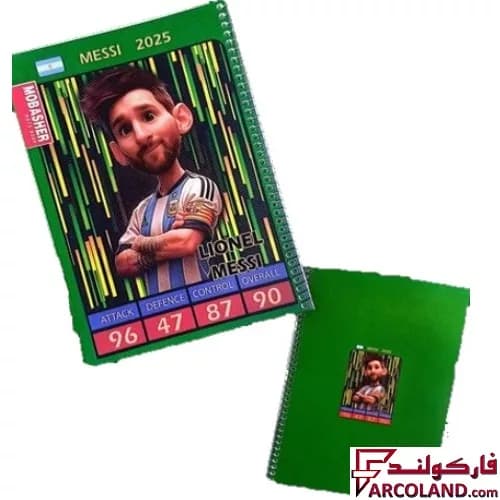 دفتر مشق 80 برگ سیمی جلد طلقی طرح کیمدی مسی