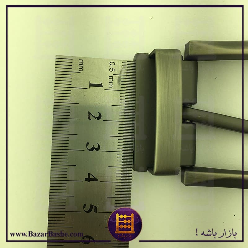 سگک کمربند زبانه دار مدل گازگیر کد N31 رنگ دودی مات — تصویر ۲