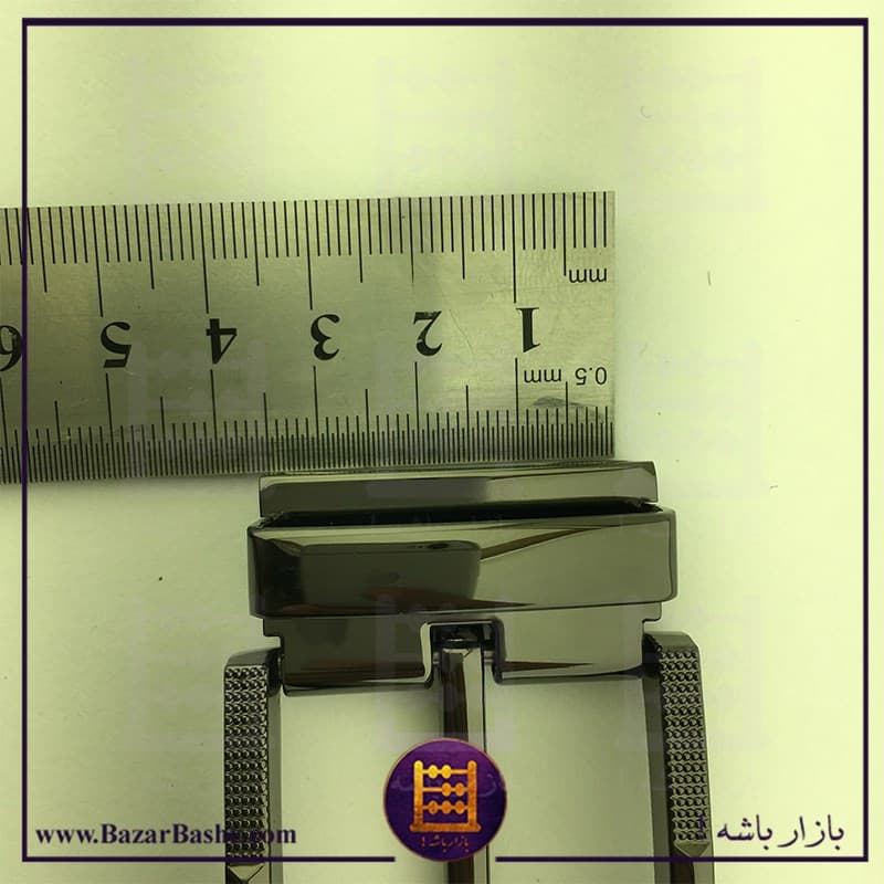 سگک کمربند زبانه دار مدل گازگیر کد N30 رنگ دودی براق — تصویر ۶
