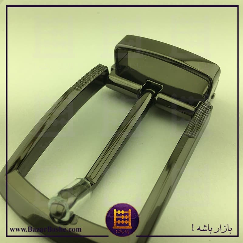 سگک کمربند زبانه دار مدل گازگیر کد N30 رنگ دودی براق — تصویر ۲