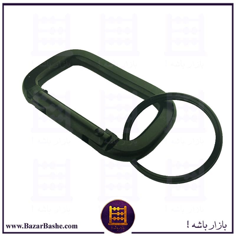 حلقه کارابین فنری حلقه دار خارجی رنگ مشکی