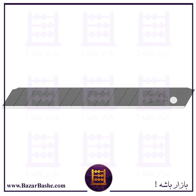 تیغ کاتر کوچک فولادی الفا OLFA ژاپنی کد ABB سایز 9 میلیمتر — تصویر ۲