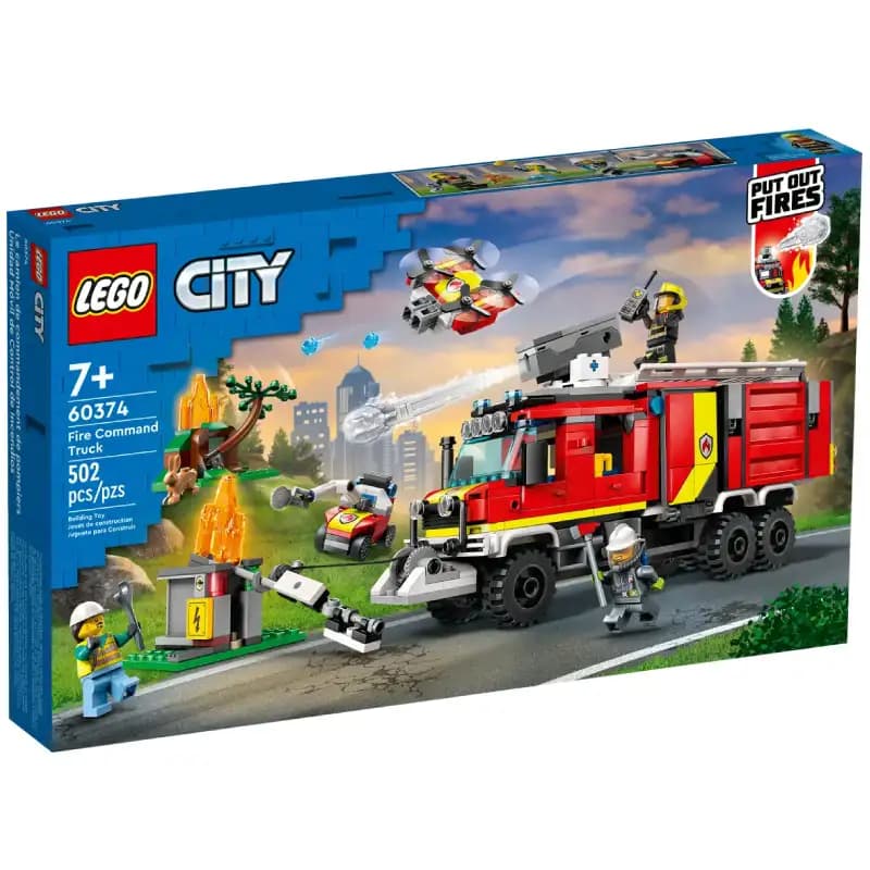 لگو City Fire Command Truck سری سیتی کد 60374