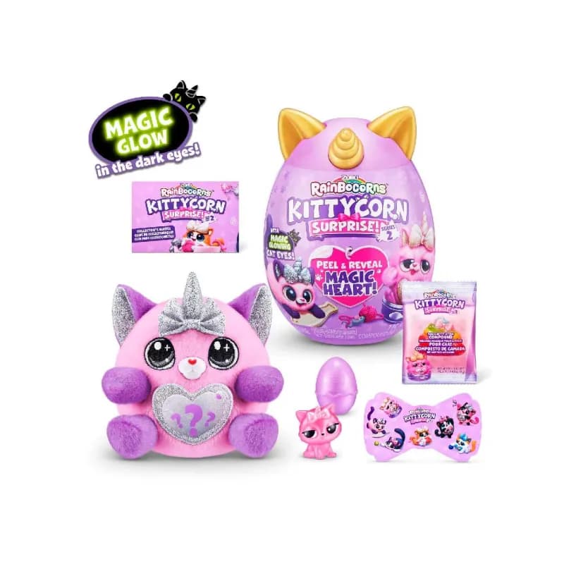 عروسک سورپرایزی Rainbocorns Kittycorn – یه گربه جادویی با کلی شگفتی!
