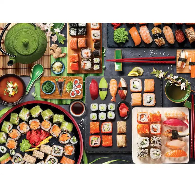 پازل 1000 تكه یوروگرافیک طرح SUSHI TABLE كد 5618 — تصویر ۲