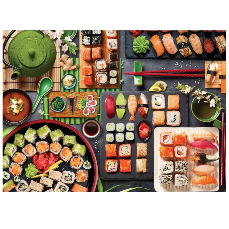 پازل 1000 تكه یوروگرافیک طرح SUSHI TABLE كد 5618 — تصویر ۳