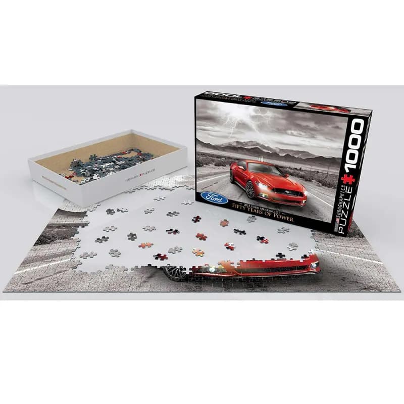 پازل 1000 تكه یوروگرافیک طرح ford mustang كد 0702 — تصویر ۲