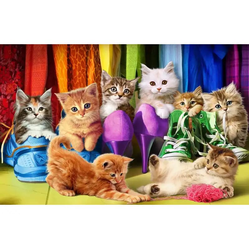 پازل 1000 تكه یوروگرافیک طرح Kitten Pride كد5543 — تصویر ۲