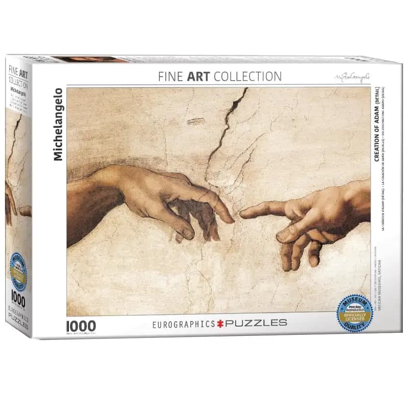 پازل 1000 تكه یوروگرافیک طرح Creation Of Adam كد2016
