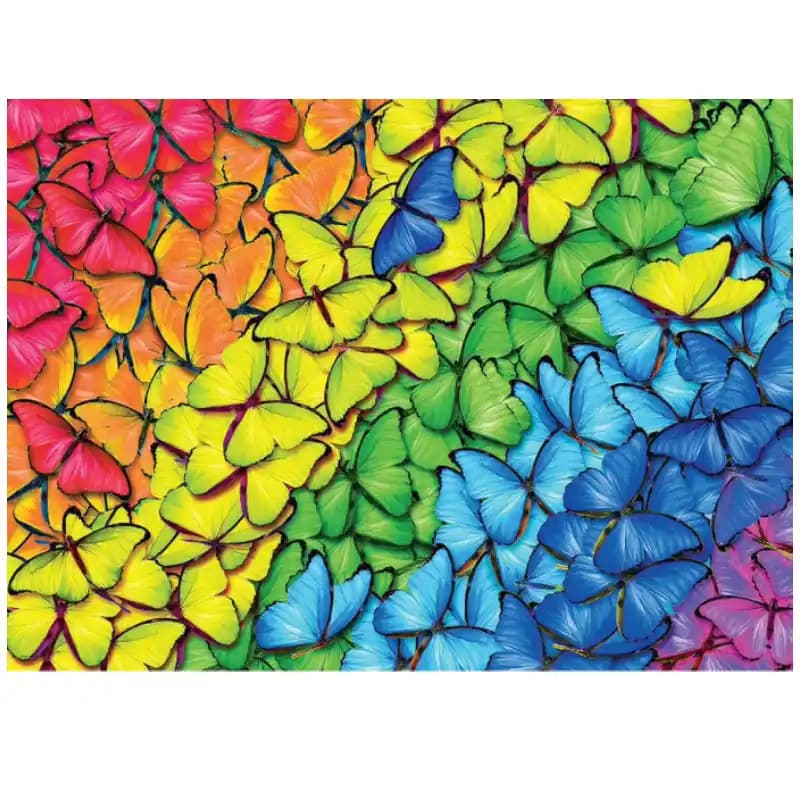 پازل 1000 تكه یوروگرافیک طرح Butterfly Rainbow كد 5603 — تصویر ۲