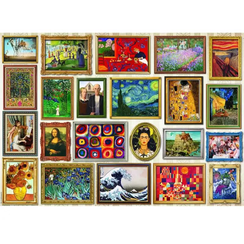پازل 1000 تكه یوروگرافیک طرح Masterpieces كد5766 — تصویر ۲