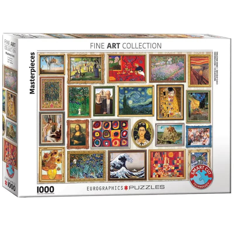 پازل 1000 تكه یوروگرافیک طرح Masterpieces كد5766