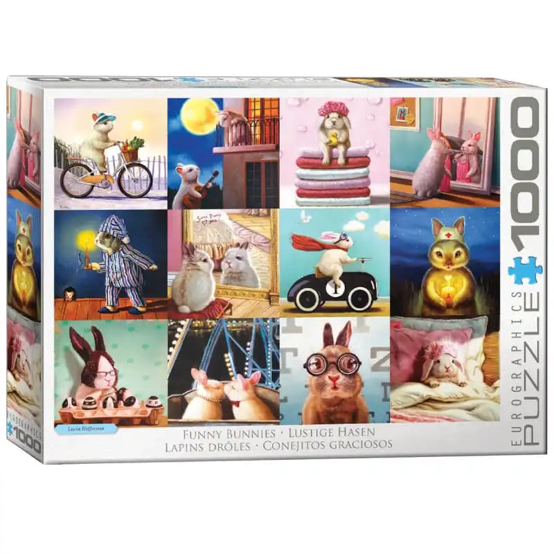 پازل 1000 تكه یوروگرافیک طرح Funny Bunnies كد5693