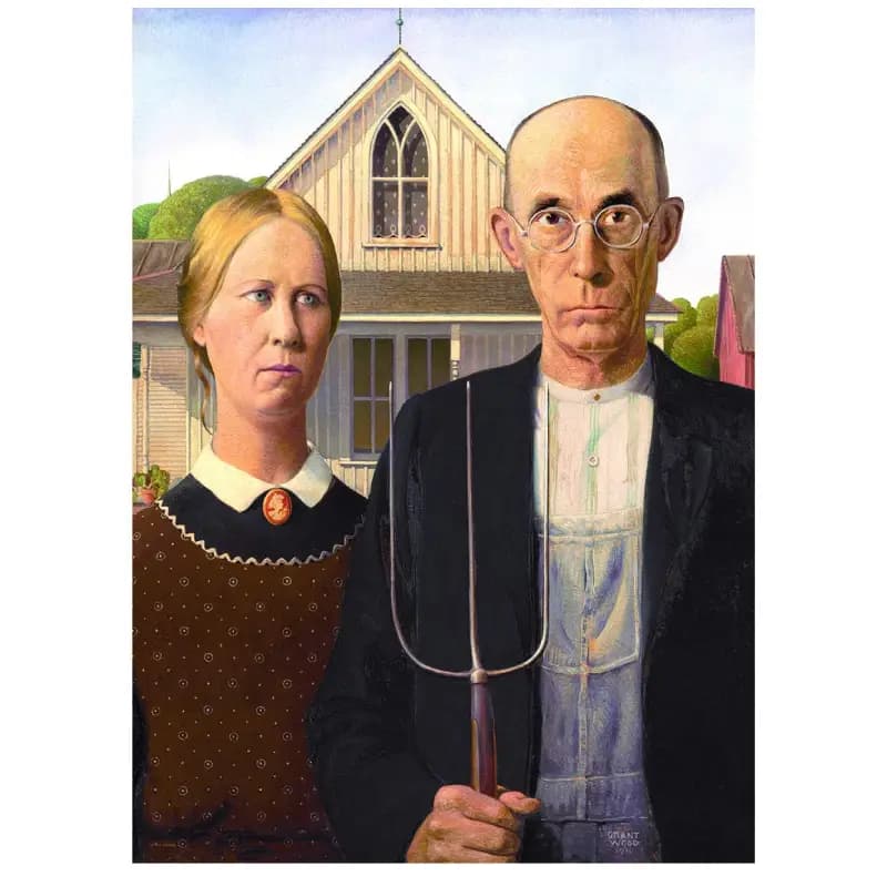 پازل 1000 تكه یوروگرافیک طرح American gothic كد 5479 — تصویر ۲