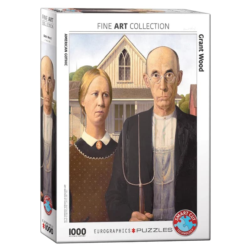 پازل 1000 تكه یوروگرافیک طرح American gothic كد 5479