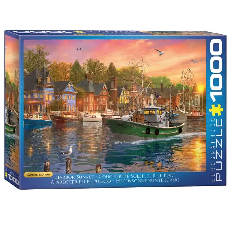 پازل 1000 تكه یوروگرافیک طرح Sunset Harbor كد 0969
