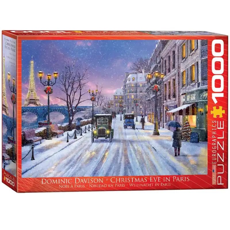 پازل 1000 تكه یوروگرافیک طرح Christmas Eve in Paris كد 0785
