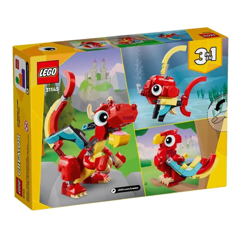 لگو RED DRAGON کریتور کد 31145 — تصویر ۴