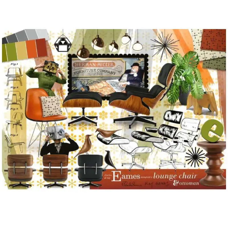 پازل 1000 تكه رونزبرگر طرح Eames design classic كد 16899 — تصویر ۲