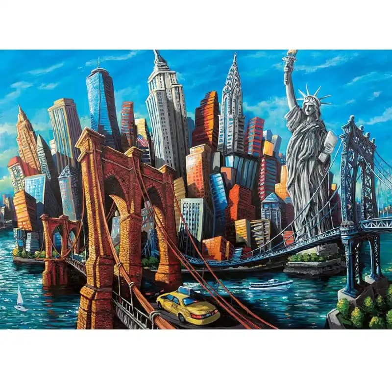 پازل 1000 تكه رونزبرگر طرح Welcome to New York كد16812 — تصویر ۲