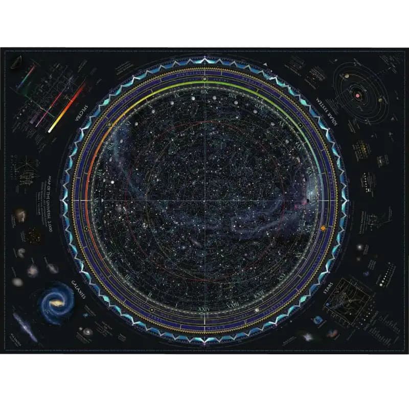 پازل 1500 تكه رونزبرگر طرح Map of the universe كد16213 — تصویر ۲
