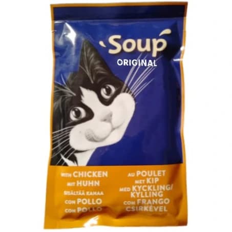 سوپ گربه فلیکس با طعم گوشت مرغ (48 گرمی)
