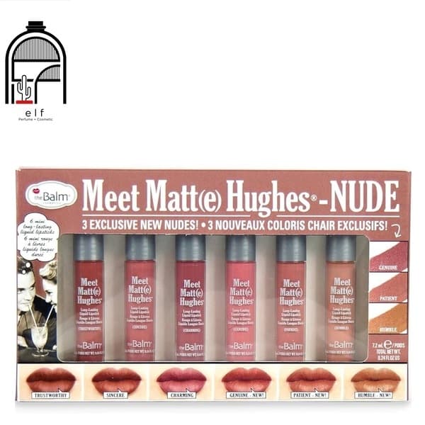ست رژ لب مینی نود دبالم theBalm Meet Matte Hughes NUDE Mini Liquid Lipstick Set 6 عددی