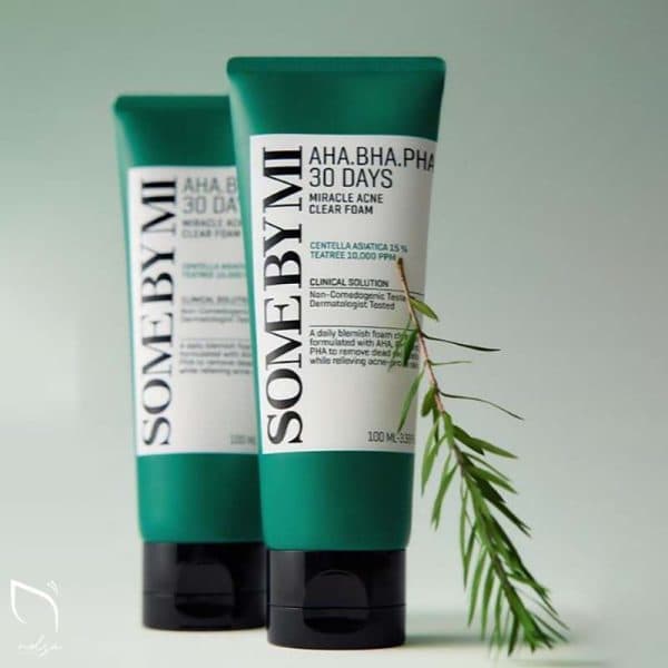 فوم پاک کننده ضدجوش سام بای می Some By Mi anti acne cleansing foam مناسب پوست چرب ومستعد اکنه با حجم 100 میلی لیتر — تصویر ۳