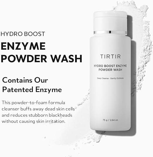 پودر شستشو هیدرو آنزیم روشن کننده تیر تیر TIRTIR Hydro Boost Enzyme Cleansing Powder مناسب برای انواع پوست با وزن 75 گرم — تصویر ۲