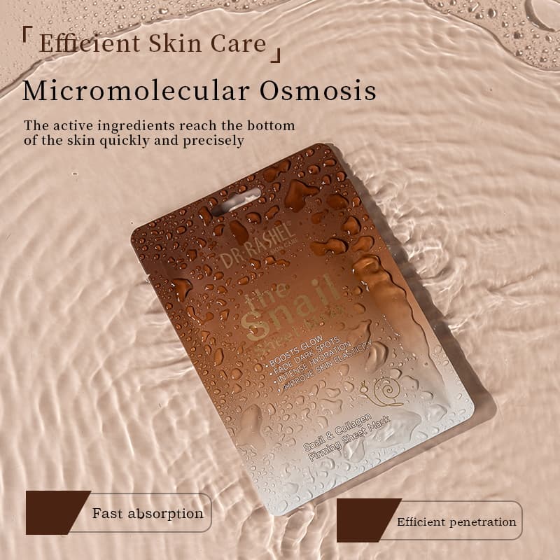 ماسک ورقه ای روشن کننده و سفت کننده پوست حلزون دکتر راشل Dr. Rashel Snail Sheet Mask — تصویر ۲