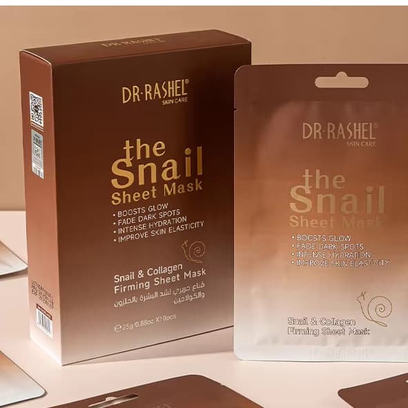 ماسک ورقه ای روشن کننده و سفت کننده پوست حلزون دکتر راشل Dr. Rashel Snail Sheet Mask — تصویر ۷