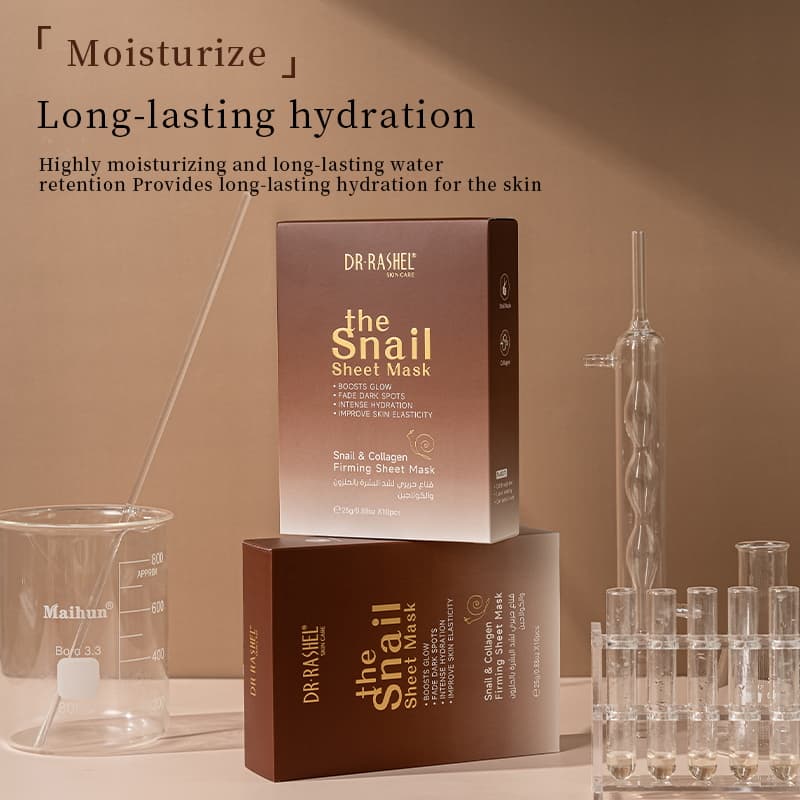 ماسک ورقه ای روشن کننده و سفت کننده پوست حلزون دکتر راشل Dr. Rashel Snail Sheet Mask — تصویر ۶