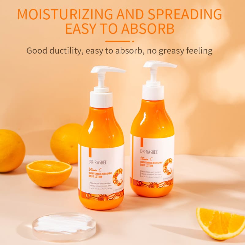 لوسیون بدن ویتامین سی دکتر راشل 300میلی لیتر DR.RASHEL Vitamin C Body Lotion — تصویر ۴