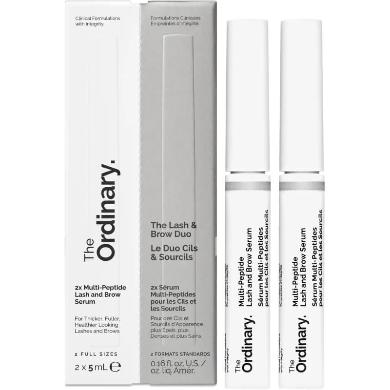 پک سرم تقویت کننده مژه و ابرو اوردینری The Ordinary Multi‑Peptide Lash and Brow Duo Setحجم دو عدد سرم 5میلی لیتر — تصویر ۲