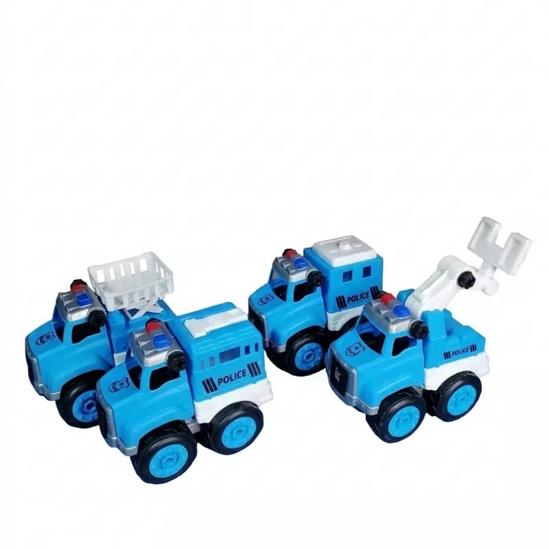 ست ۴ عددی ماشین پلیس مونتاژی / ST Toys — تصویر ۲