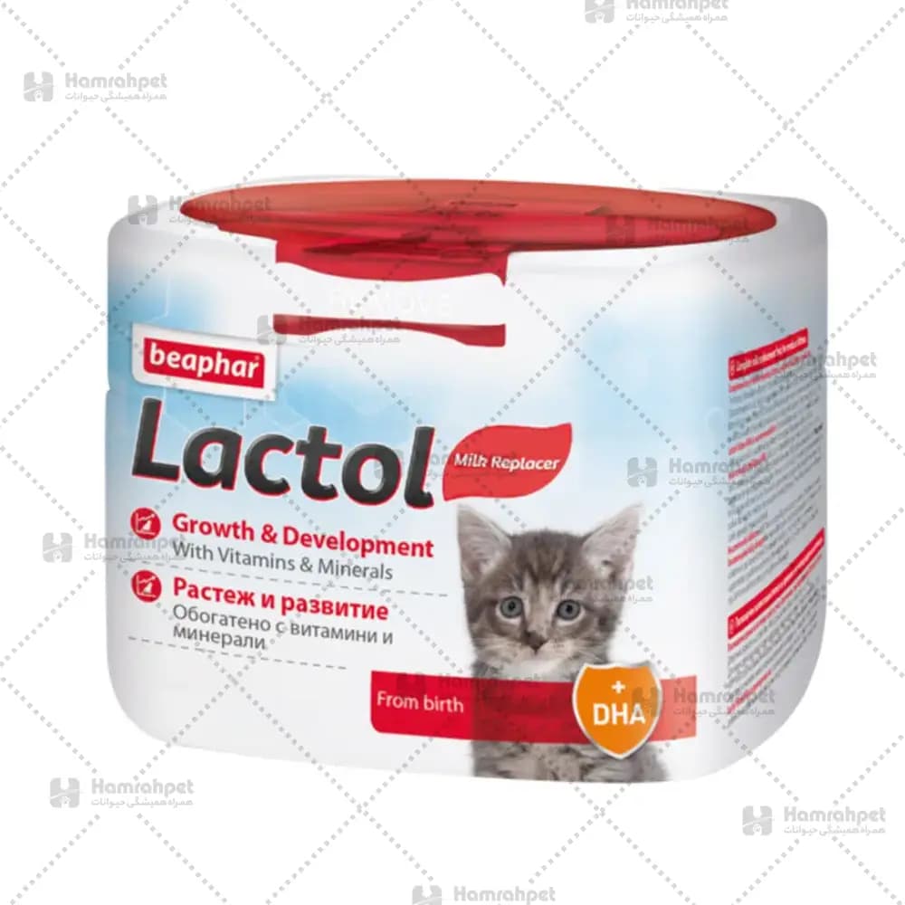 شیر خشک بچه‌گربه بیفار مدل Lactol وزن 250 گرم