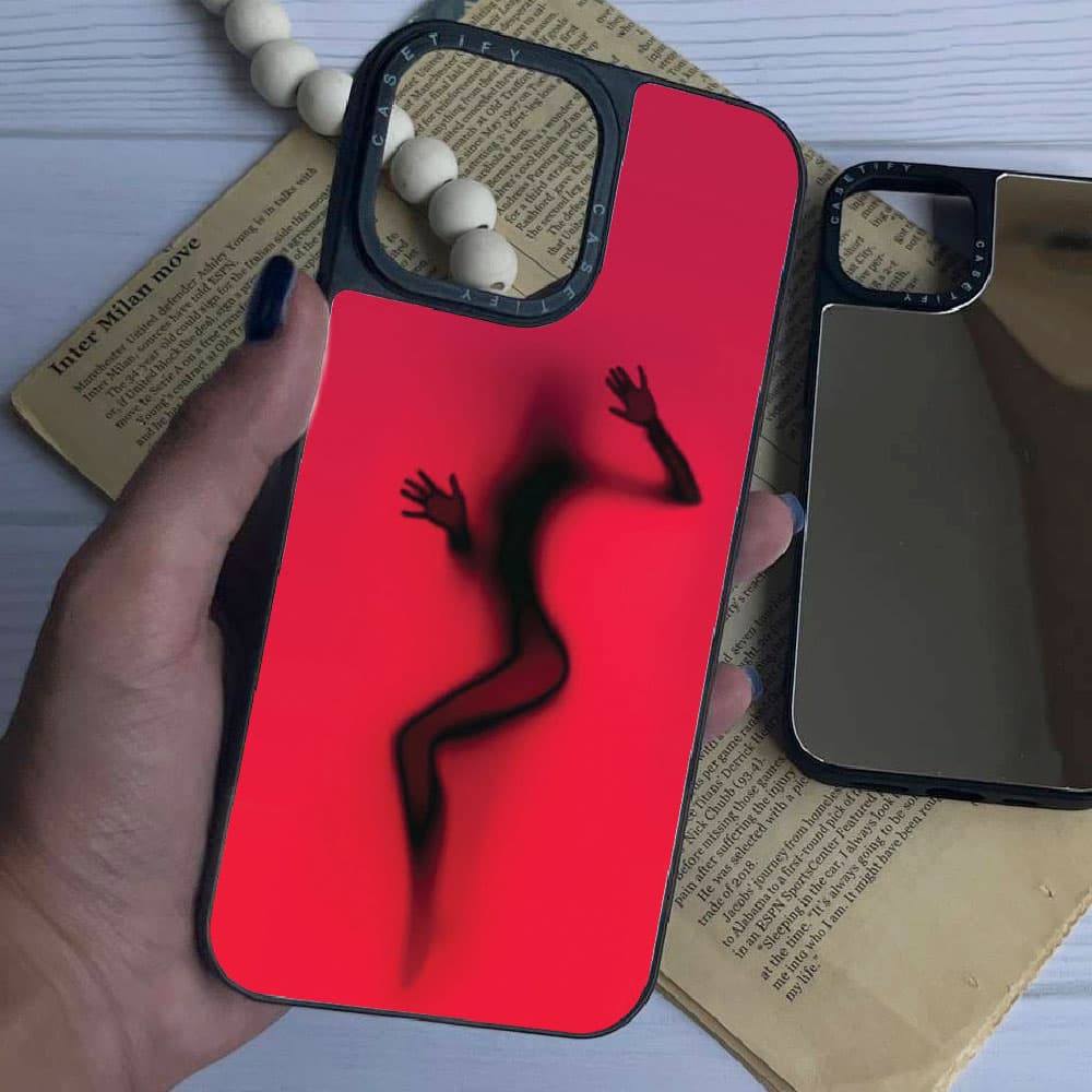 قاب آینه ای چاپی سفارشی (کد 0474) مدل کیس قرمز – redcase مناسب برای گوشی موبایل سامسونگ Samsung Galaxy A12 / A13 / A14 / A15 / A21S / A22 4G / A23 / A24 / A25 / A30S / A31 / A32 4G / A32 5G / A33 / A3 — تصویر ۲