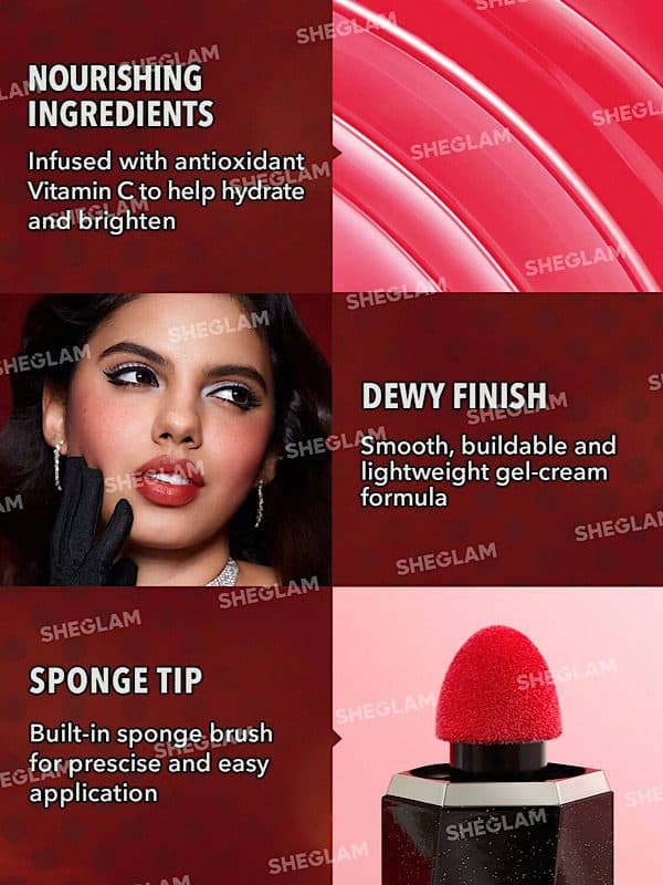 رژگونه مایع درخشان ‏COLOR BLOOM مرلین مونرو ‏HOLLYWOOD شیگلم SHEGLAM — تصویر ۳