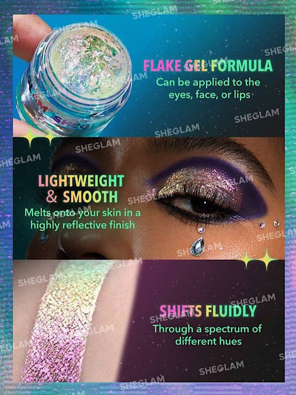 ژل چند رنگ CHROMA ZONE رنگ COSMIC PEARL شیگلم SHEGLAM — تصویر ۵