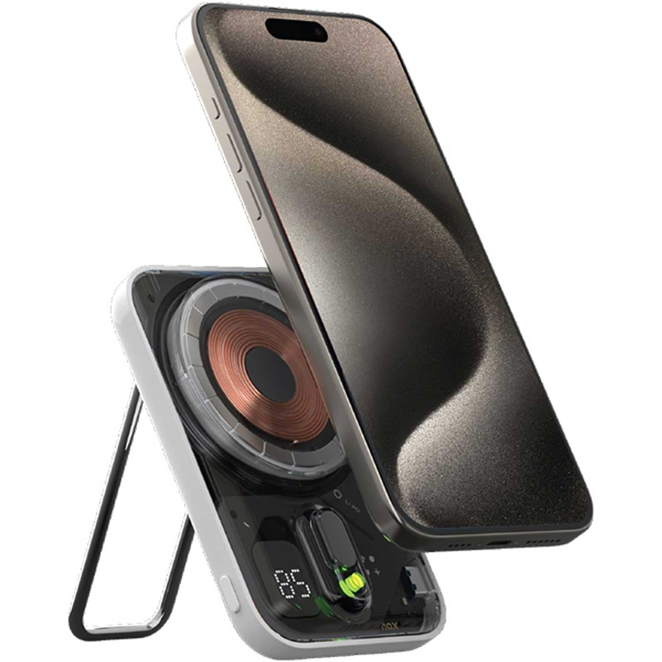 پاوربانک وایرلس 15 وات و تایپ سی 20 وات 5000 مومکس IP126W