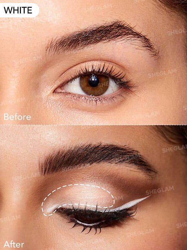 خط چشم ژلی غیر قابل پخش INTENSIFY رنگ WHITE شیگلم SHEGLAM — تصویر ۲