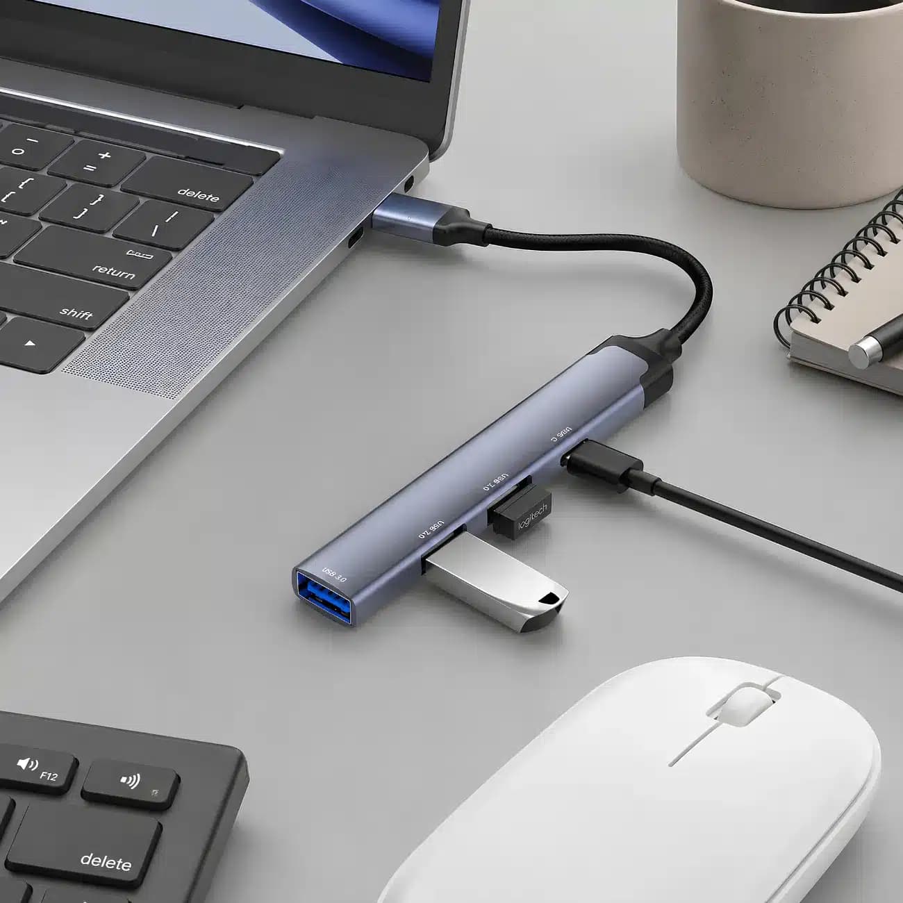 هاب USB الدینیو LDNIO مدل DS-44C چهار پورت — تصویر ۷