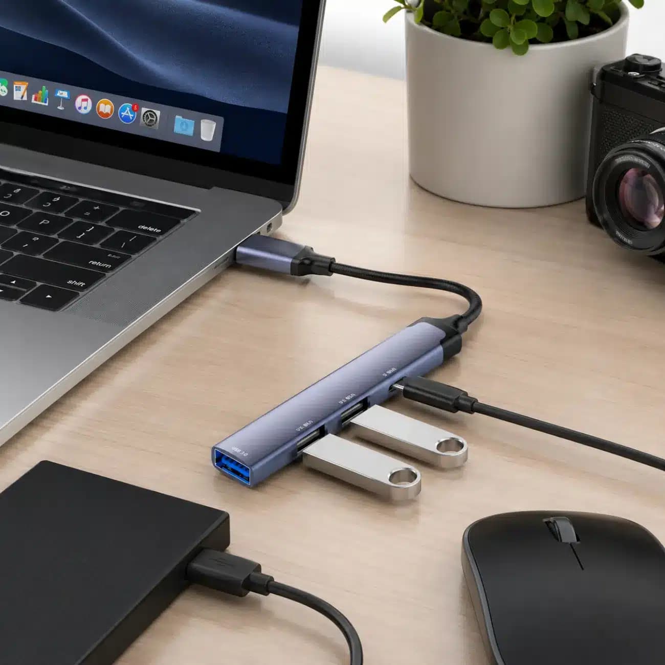 هاب USB الدینیو LDNIO مدل DS-44C چهار پورت — تصویر ۴