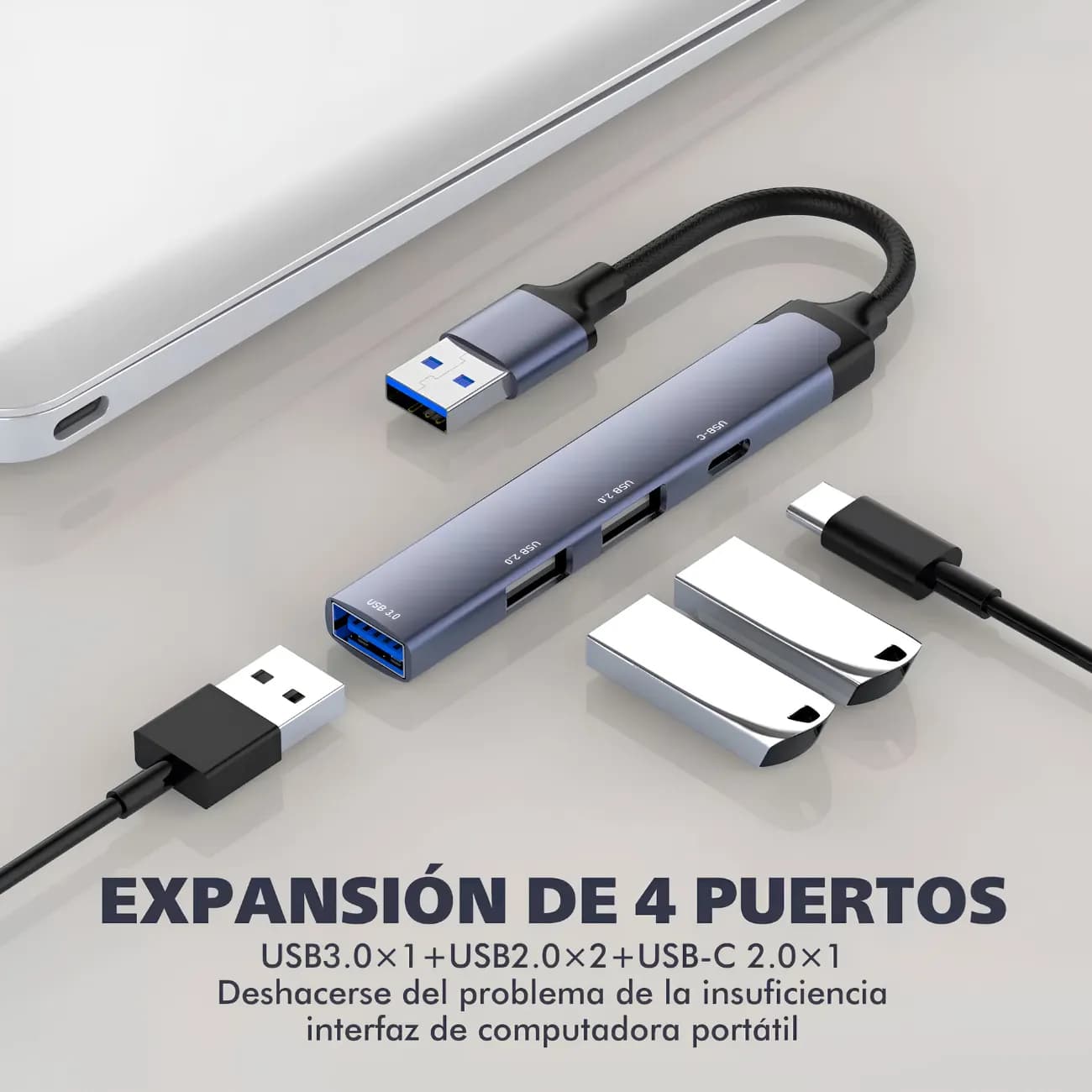 هاب USB الدینیو LDNIO مدل DS-44C چهار پورت — تصویر ۵