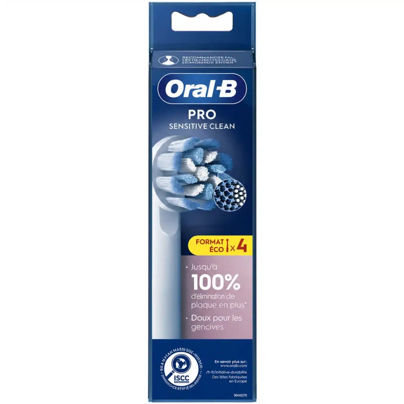 سری یدک مسواک برقی اورال بی Oral-B مدل PRO Sensitive Clean بسته 4 عددی — تصویر ۸