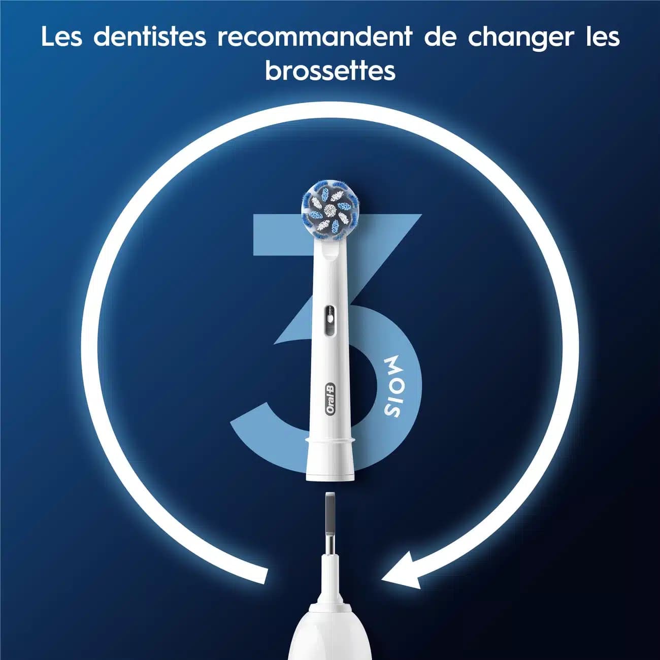 سری یدک مسواک برقی اورال بی Oral-B مدل PRO Sensitive Clean بسته 4 عددی — تصویر ۶