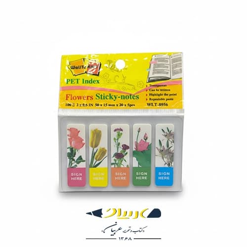 بوکمارک طرح گل مدل WLT-8956