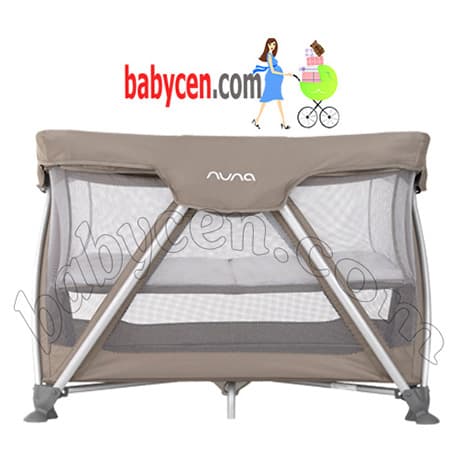 تخت پارک نونا با تشک تعویض رنگ طوسی Nuna Sena Travel Cot Safari
