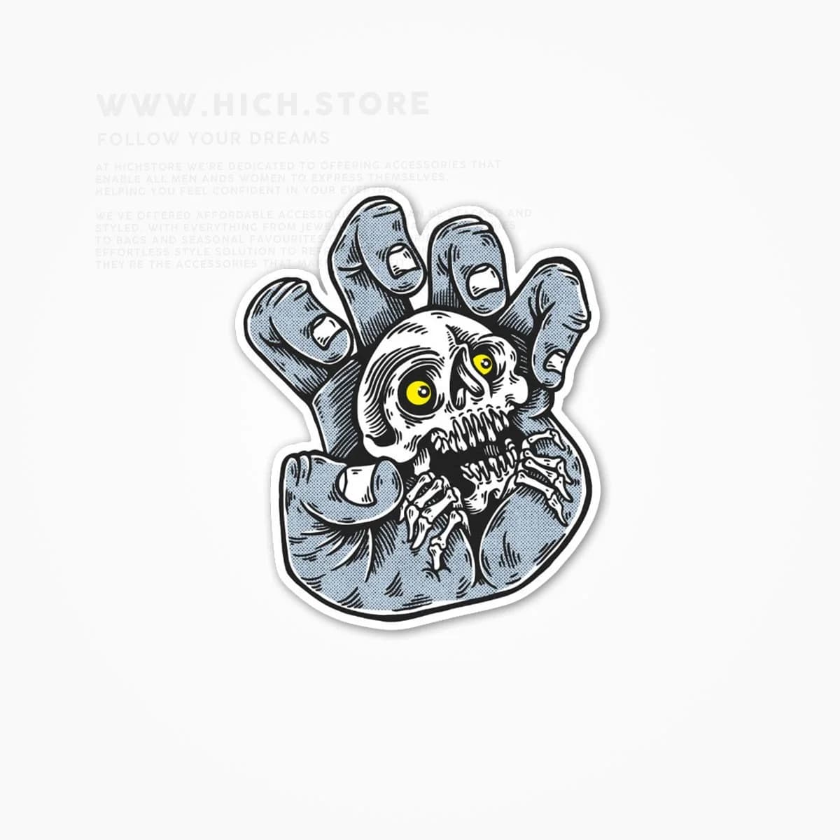 استیکر Screaming Skull