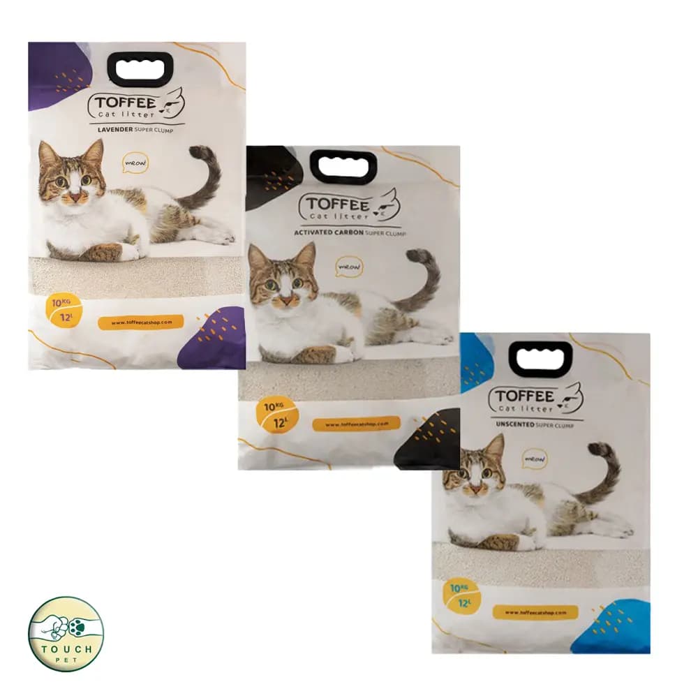 خاک تافی عطری با رایحه لوندر Toffee Cat Litter وزن ۱۰ کیلوگرم — تصویر ۲
